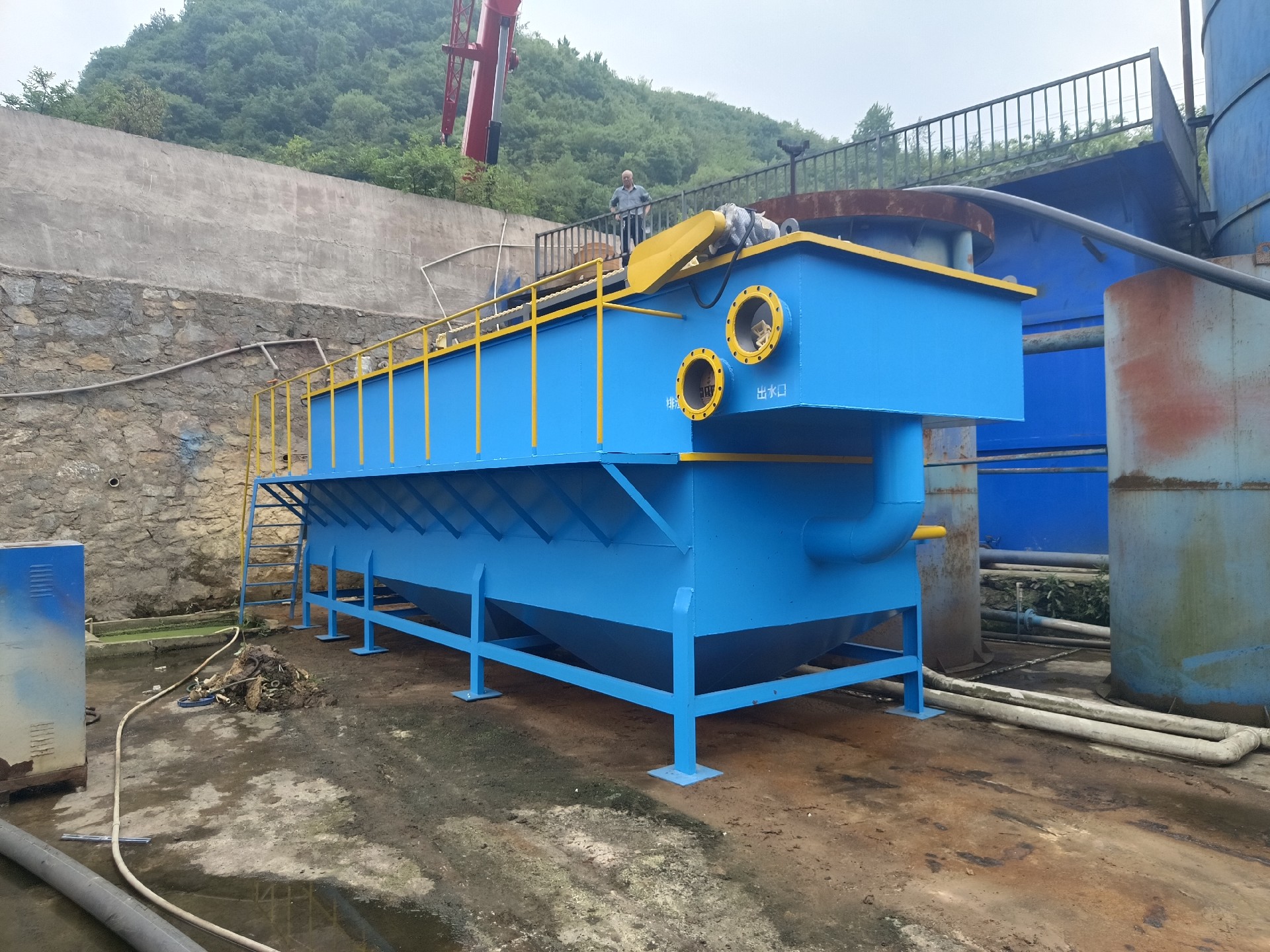 氣浮機，高效氣浮機，溶氣氣浮機，氣浮機安裝現(xiàn)場